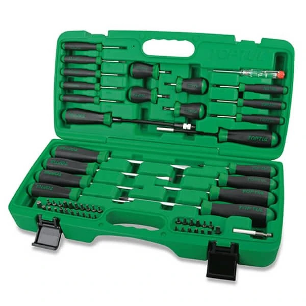 سری پیچ گوشتی کامل با کیف قابل حمل 58 عددی تاپ تول - TOPTUL مدل GAAI5801