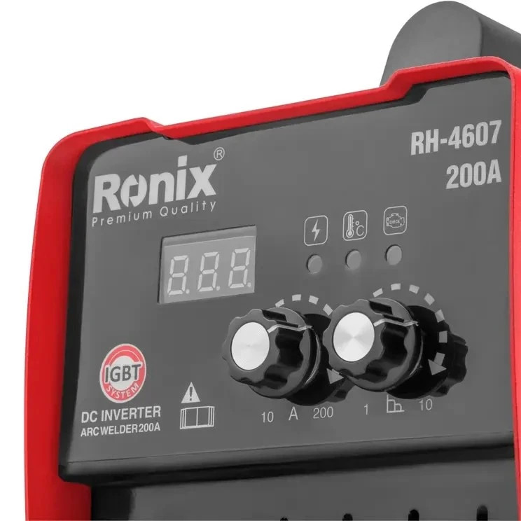 اینورتر جوشکاری رونیکس RH-4607 ظرفیت ۲۰۰ آمپر