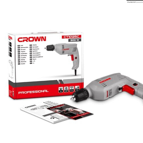 دریل برقی 6 میلی متر 300 وات کرون مدل CT10125