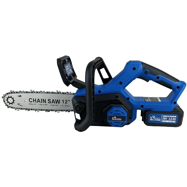 اره زنجیری شارژی ویوارکس مدل VR2412V-CS ۳۰ سانت دو باتری براشلس