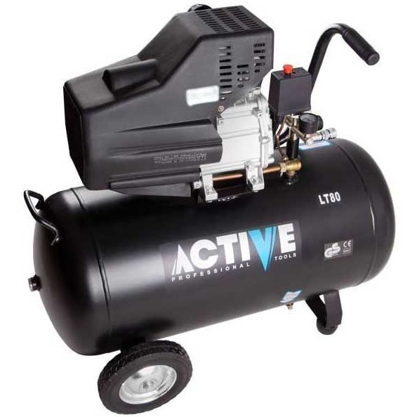 کمپرسور باد اکتیو مدل AC-1080 ظرفیت ۸۰ لیتر روغنی