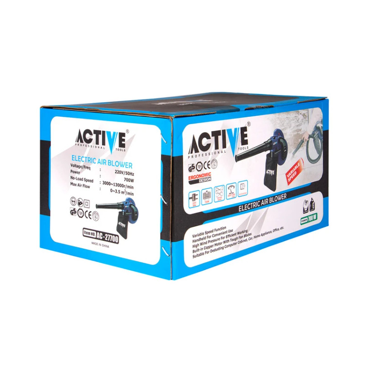 بلوور دمنده و مکنده اکتیو تولز مدل AC27700 ظرفیت ۷۰۰ وات