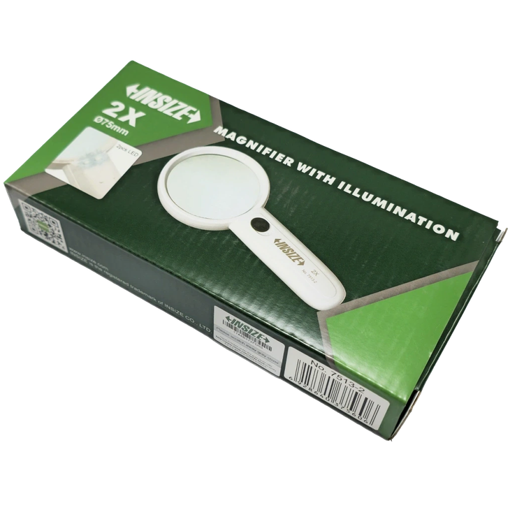 ذره بین 2X چراغ دار INSIZE 7513-2