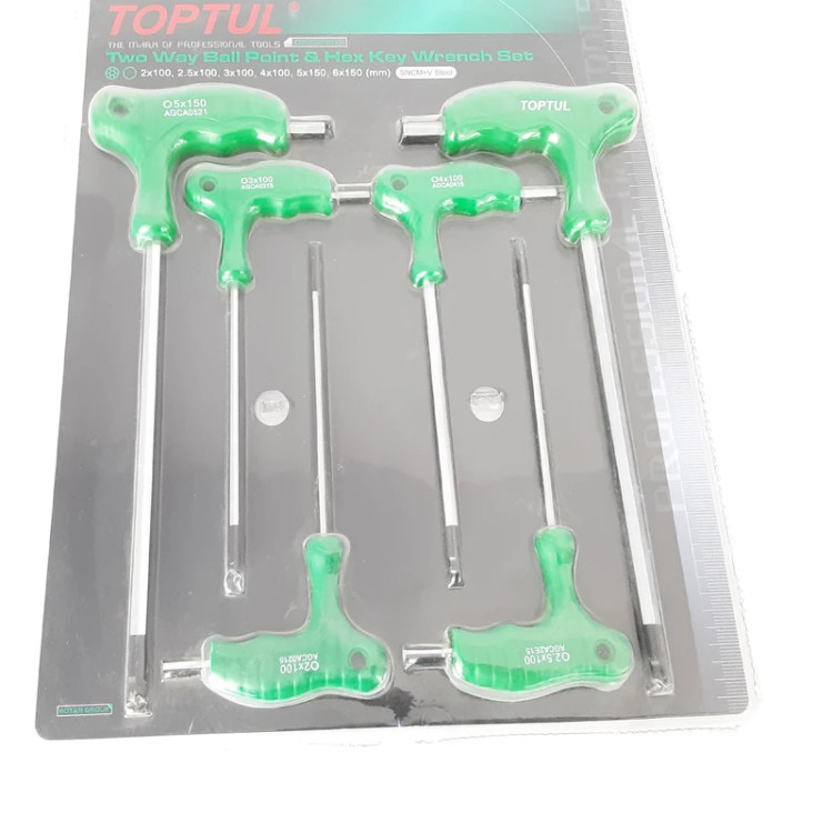 مجموعه آچار آلن عصایی 6 عددی تاپ تول TOPTUL مدل GAAS0601