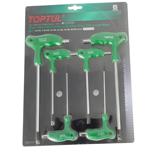 مجموعه آچار آلن عصایی 6 عددی تاپ تول TOPTUL مدل GAAS0601