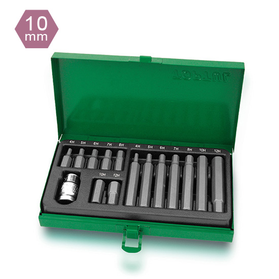 ست بیت آلن 10 میلی‌متری 15 عددی تاپ تول مدل GAAD1508