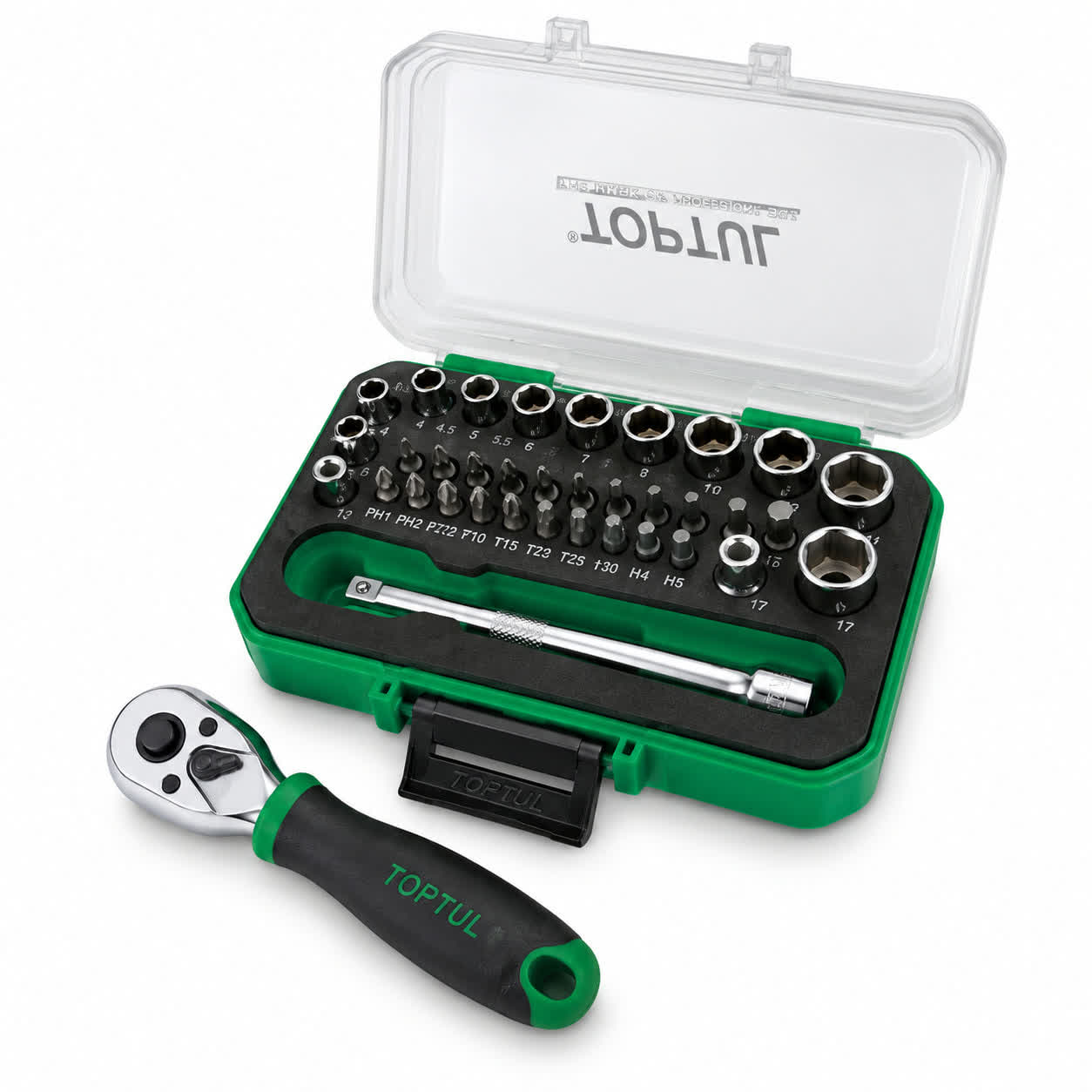 جعبه بکس و بیت 33 پارچه 1/4 اینچ تاپ تول مدل GABW3301